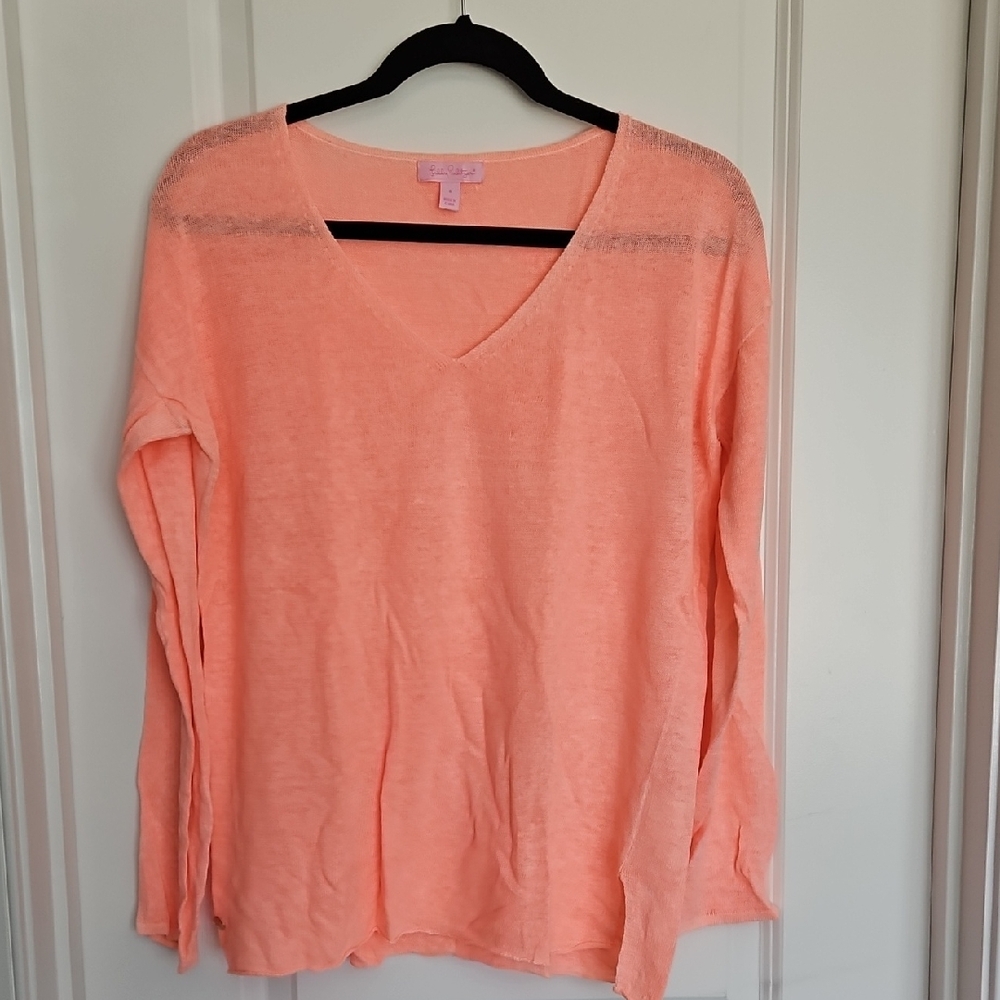 Lilly Pulitzer Taryn Sweater In Peachy Pink